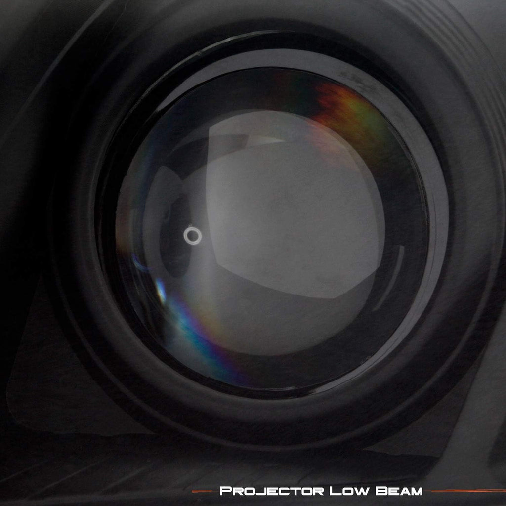 Projector Headlights Black Headlamps Pair X127