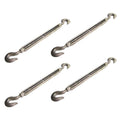 1/2 Inch x 9 Inches Galvanized Hook and Hook Turnbuckles H180678