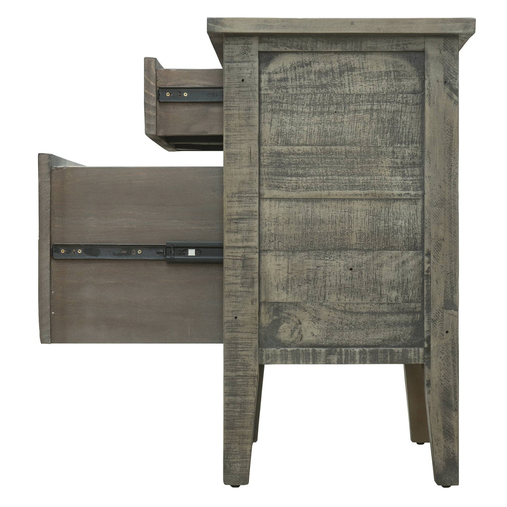 Reclaimed Wood Filing Cabinet with Two Drawers W544054