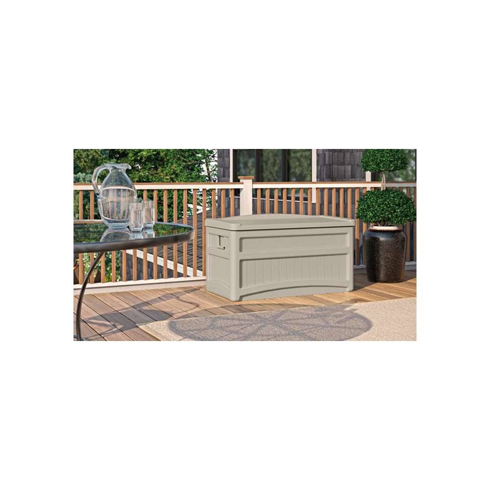 73gal Taupe Deck Box L1061