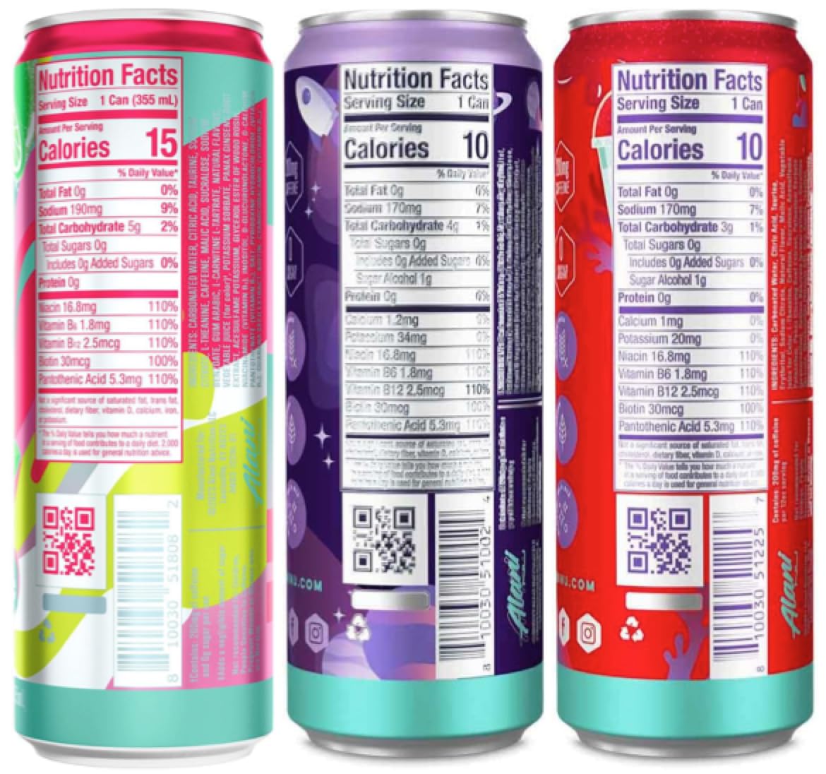 Sugar Free Energy Drinks 12 ounce Cans 3 Flavor Variety Pack 12 Cans Z540863