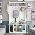 White Hall Tree with Bench and 6 Hooks C568529