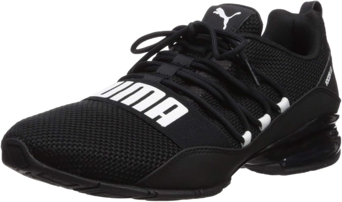 Black/White 10.5 Woven Running Shoe P467