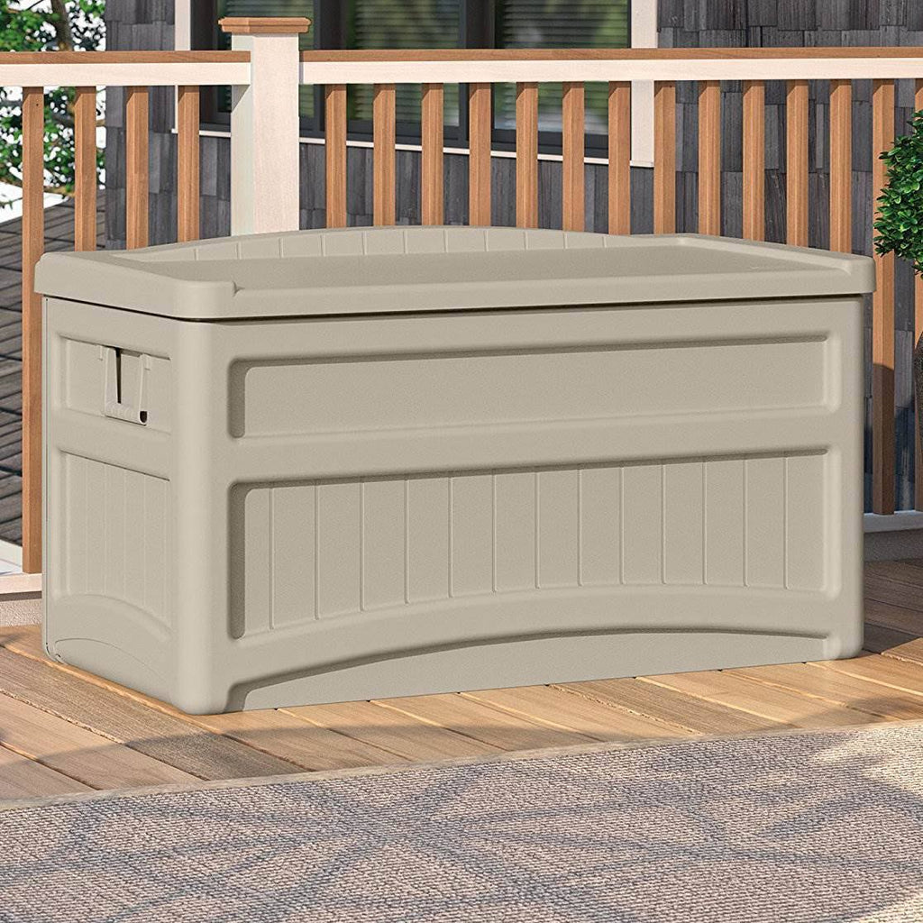 73gal Taupe Deck Box L1061