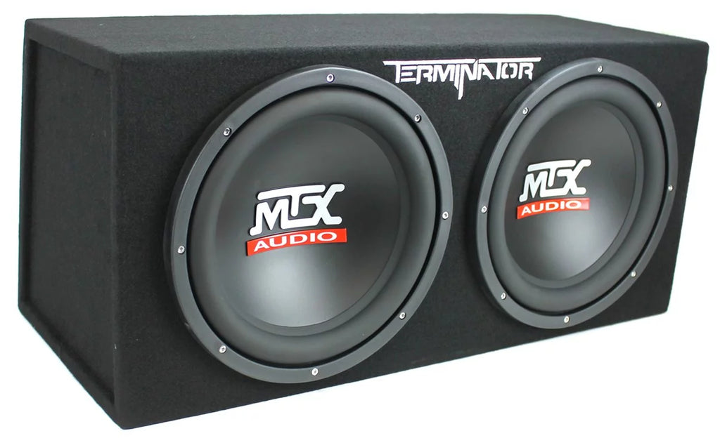 12" 1200W Dual Loaded Car Subwoofers with Box and Amp N33698
