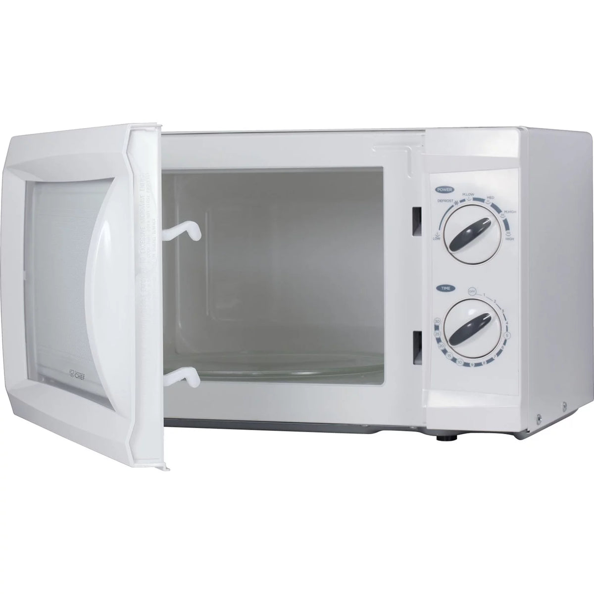White 0.6 cu. ft. 600W Countertop Microwave Oven S5285