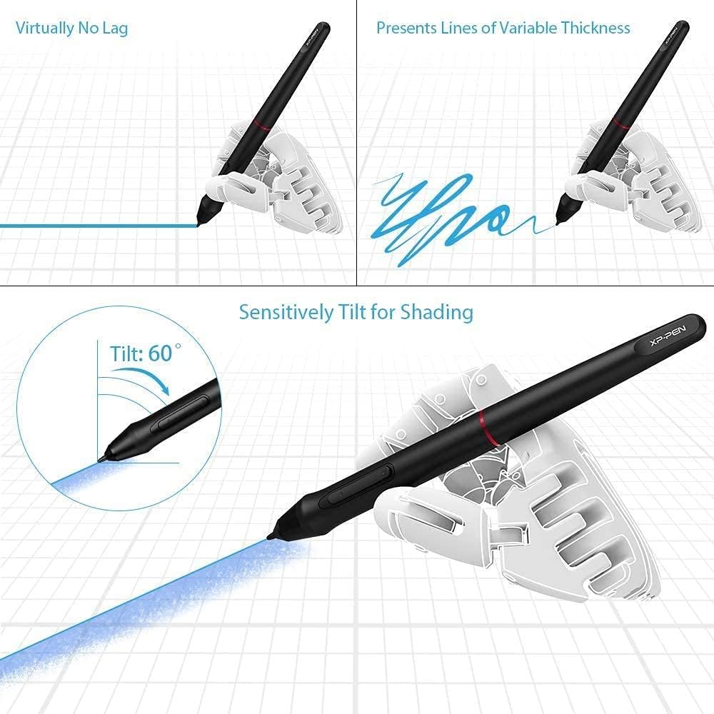 15.6 Pro Drawing Tablet with Screen 120% sRGB 8192 Levels Tilt Function Battery-Free Stylus W502414