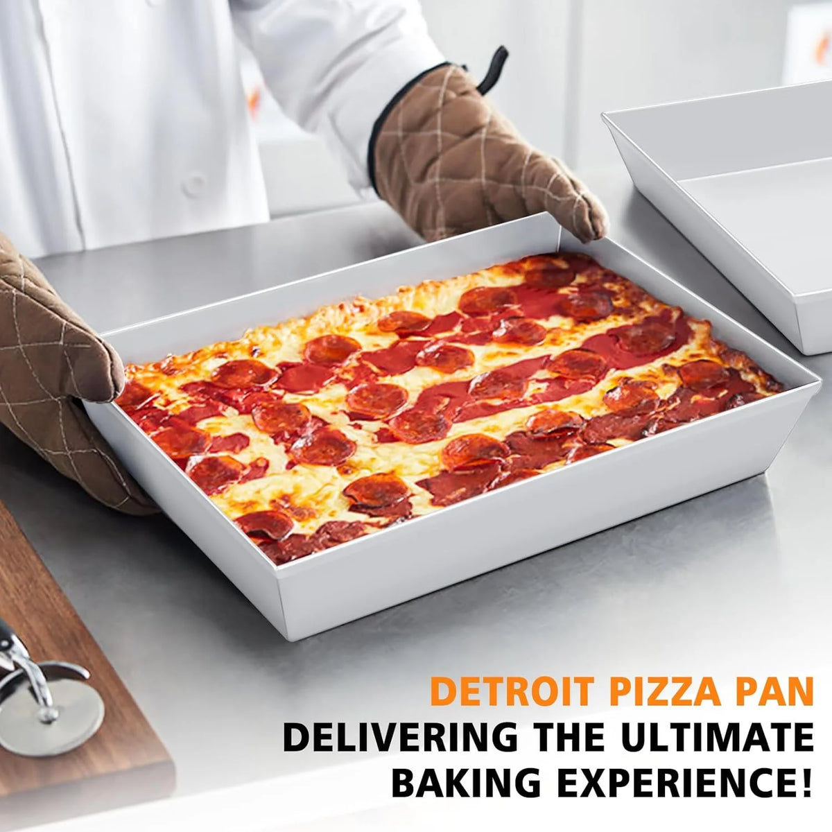 10x14x2.5 Inch Non Stick Hard Anodized Square Pizza Pan Y167448