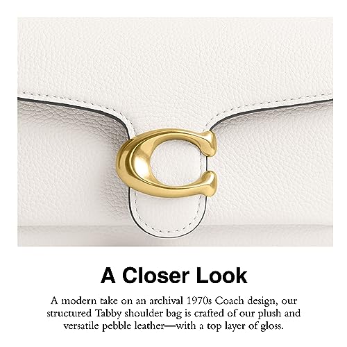 Polished Pebble Leather Tabby Shoulder Bag 20 Q47948