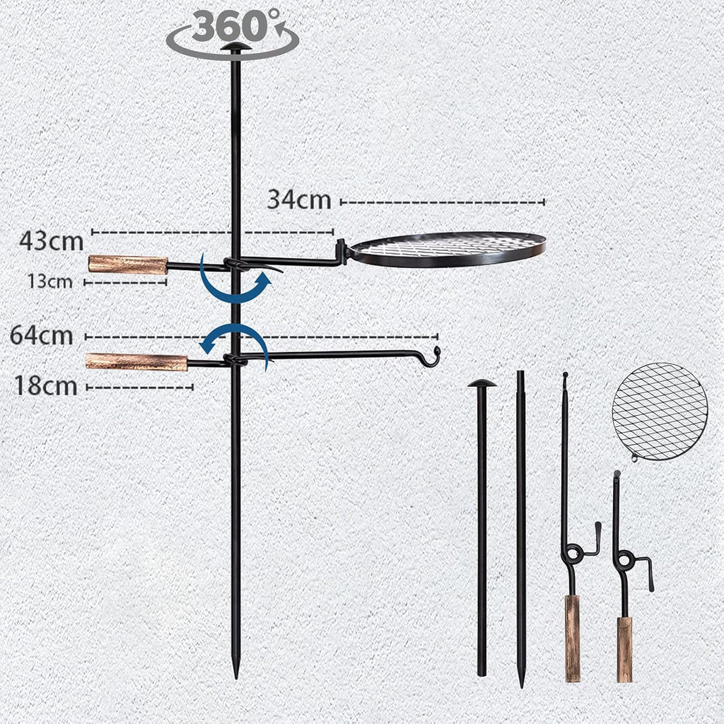 Heavy Duty Steel Campfire Grill T376