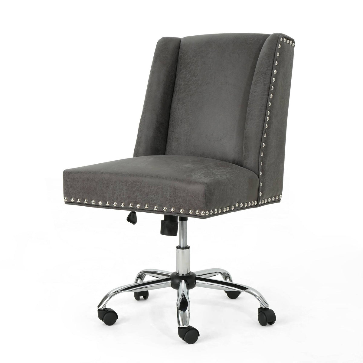 Slate Microfiber Desk Chair U2749