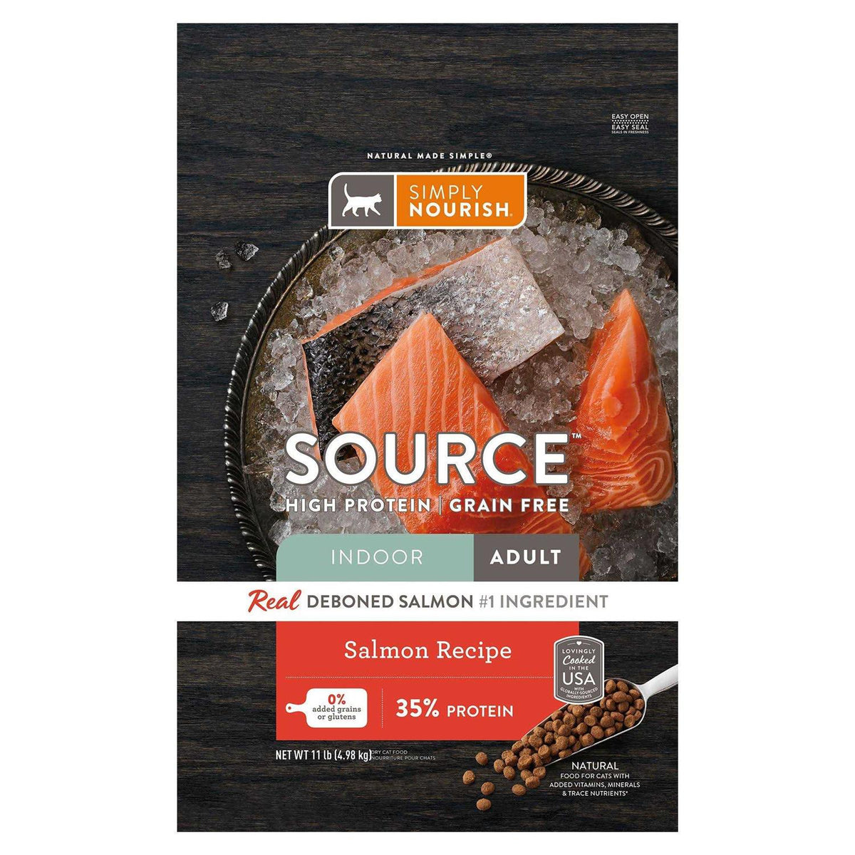 Indoor Cat Dry Food Salmon Natural R885