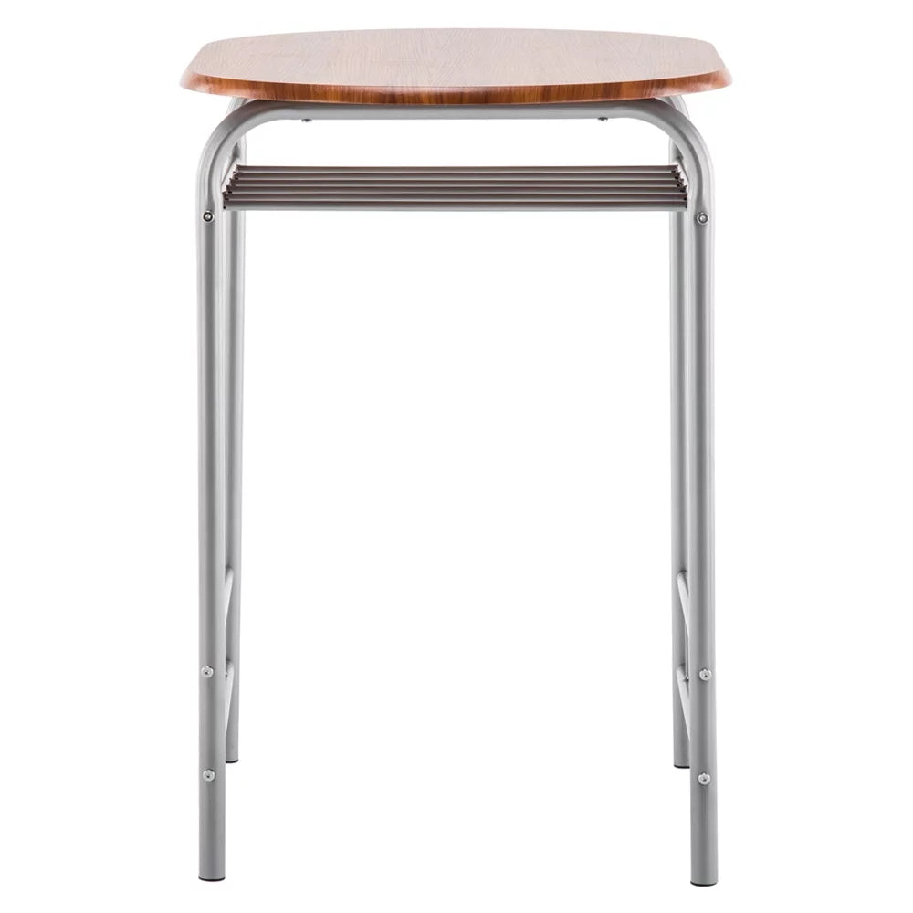 3PCS Dining Table Set 2 Chairs Wood Metal Q808222