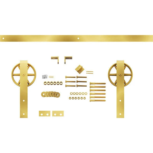 Barn Door Hardware Set with 8 ft Track for 1 3/8 inch Doors S920