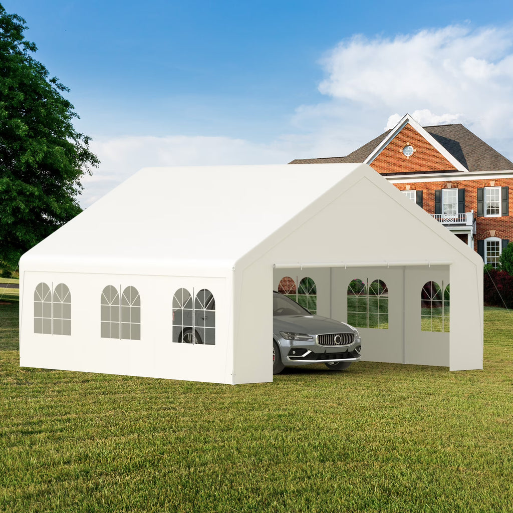 20x20ft Waterproof Carport Canopy Q937