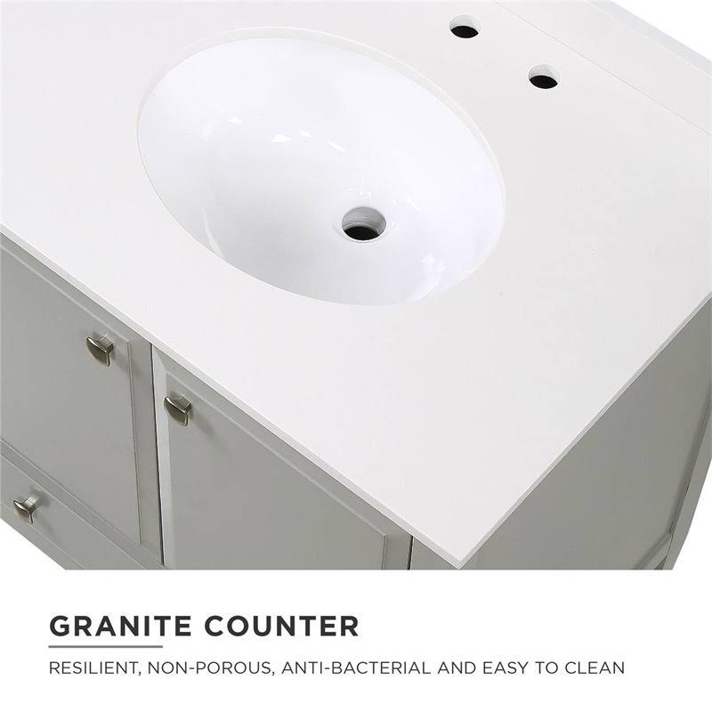 Gray Bathroom Vanity with Sink H315