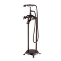Oil Rubbed Bronze Claw Foot Tub Faucet with Hand Shower X61333