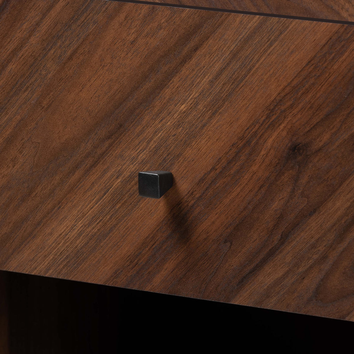 Walnut Brown Wood Storage Cabinet S5300