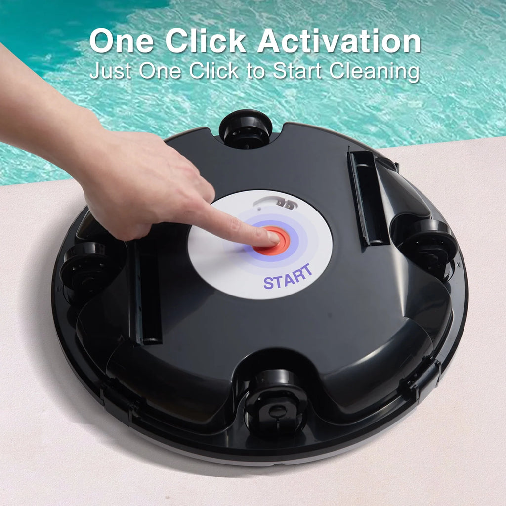 Cordless Robotic Pool Cleaner with Dual Suction Ports Y25842
