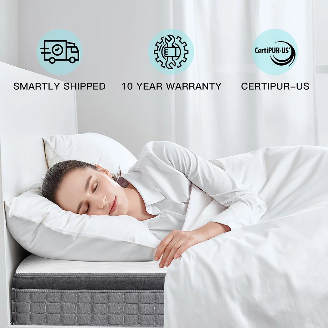 14 Gel Memory Foam Spring Hybrid Mattress in a Box, Twin Mattress S357