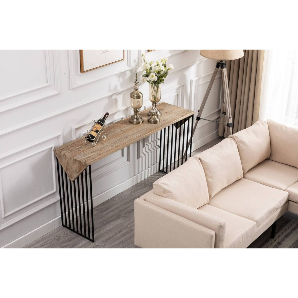 Natural Gray Console Table I304797