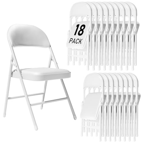 6 Pack Gray Folding Chairs with Padded Cushion and Steel Frame W552