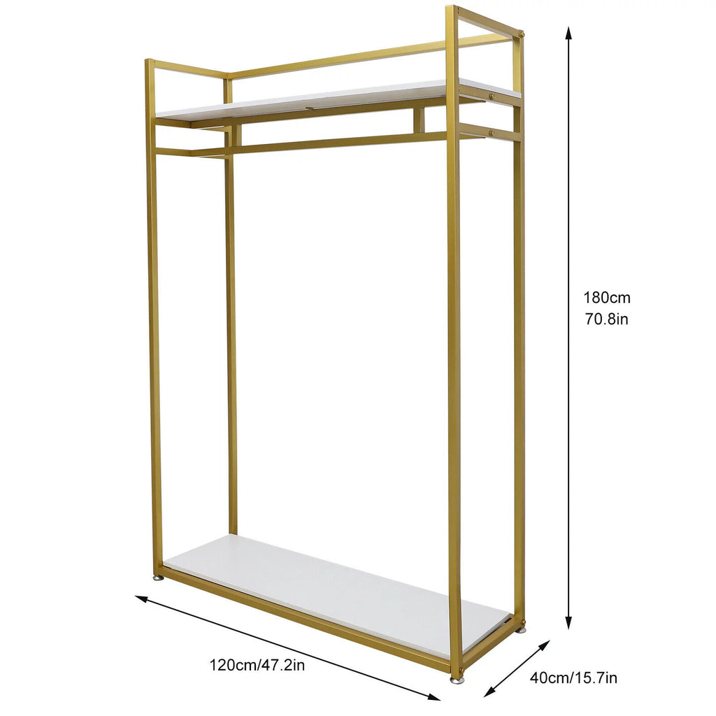Gold Metal Clothes Rack Q508