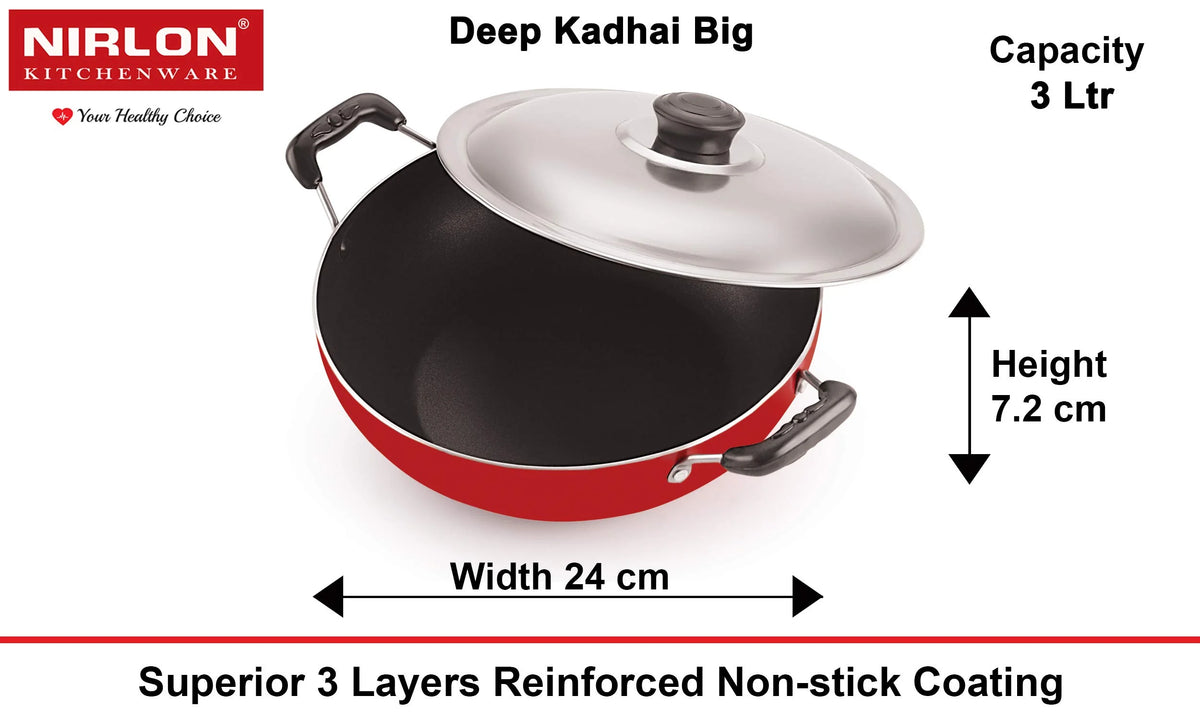 Aluminium Non Stick Cookware Set Of 4Pcs F5841