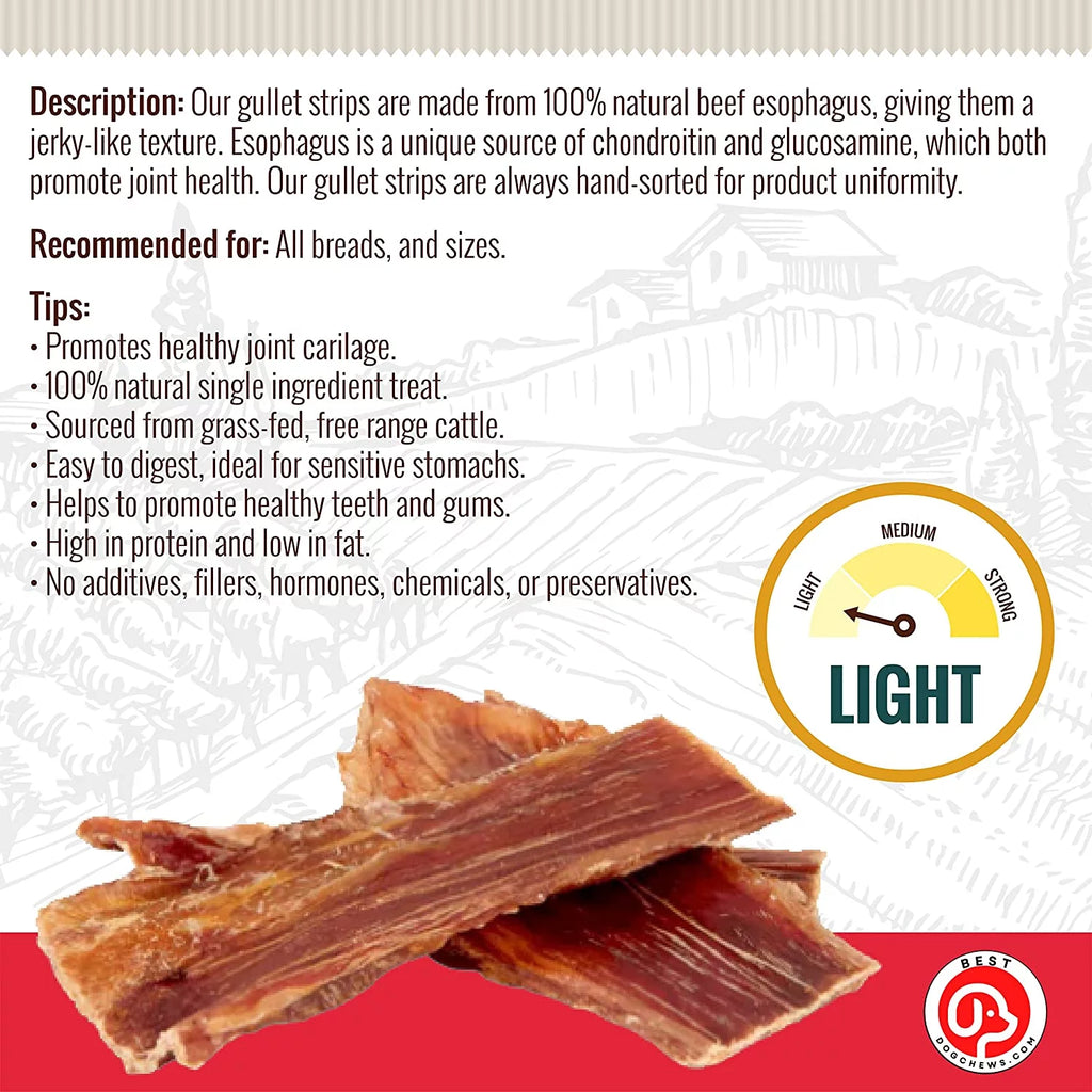 Beef Gullet Strips Dog Treats 14oz G36753