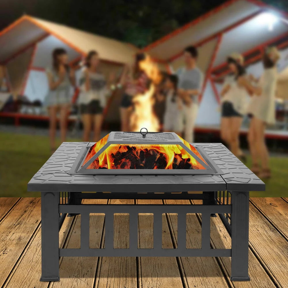 32 Wood Burning Square Fire Pit V619