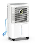 34 Pint Dehumidifier with Drain Hose, White Q96677