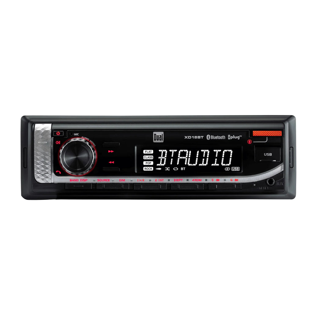 Single DIN Car Stereo Head Unit with Bluetooth D3356