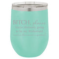 12 oz Double Wall Vacuum Insulated Stainless Steel Stemless Wine Tumbler with Lid I54638