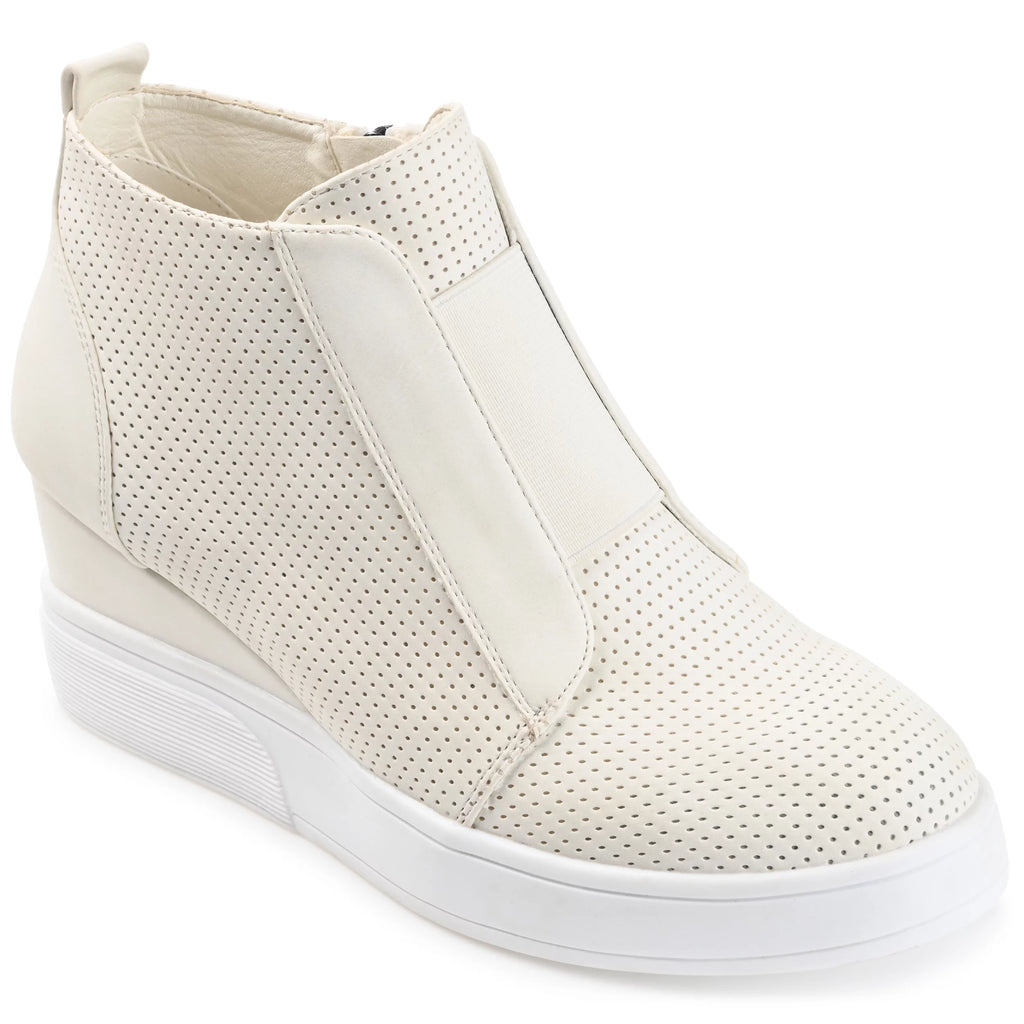 Womens Round Toe Wedge Sneakers B792