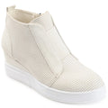 Womens Round Toe Wedge Sneakers B792