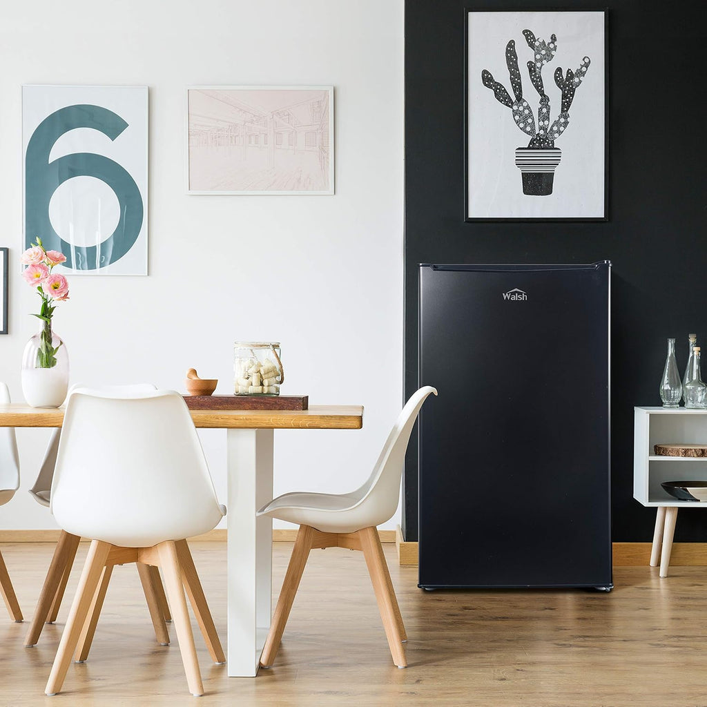 Compact Refrigerator, Single Door Fridge, 3.5 Cu.Ft, Black O4393