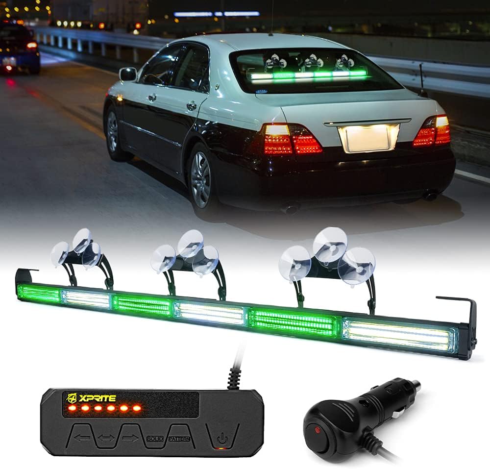 35" COB LED Emergency Traffic Advisor Strobe Light Bar with Controller F27365