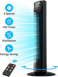 Bladeless Oscillating Tower Fan with Remote T28608