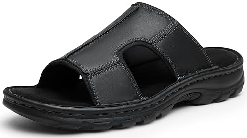 Leather Slip On Sandals K100