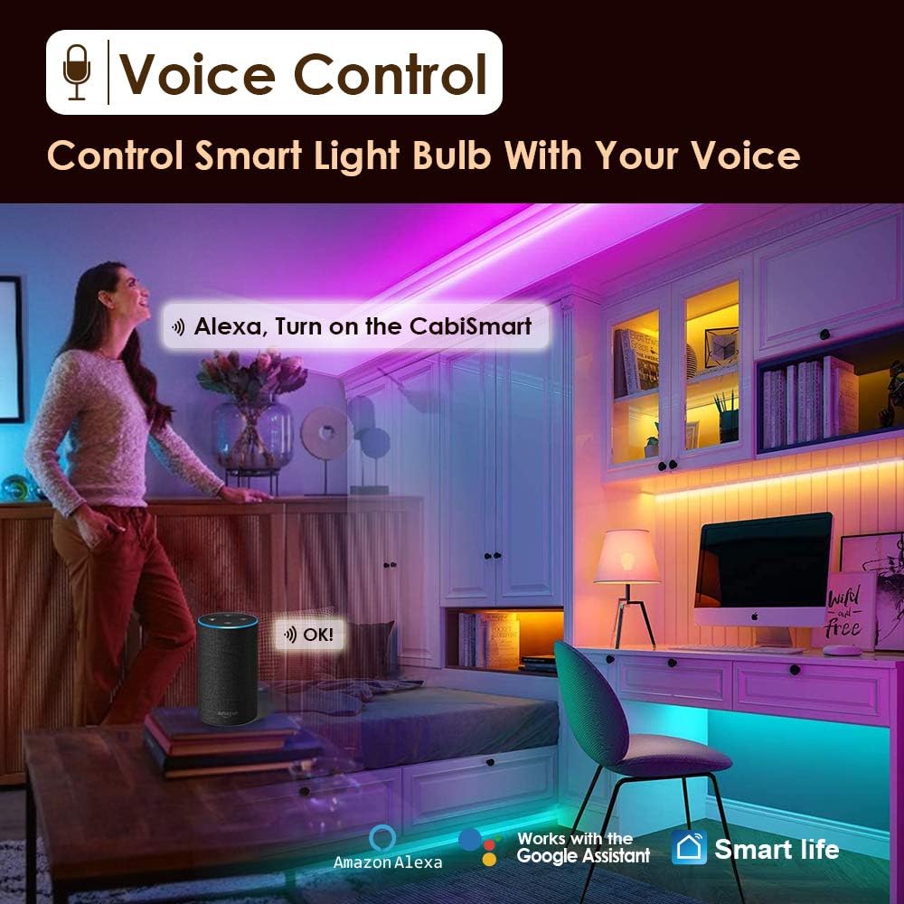 RGB Multi Color LED Smart Under Cabinet Strip Light Kit Y2177