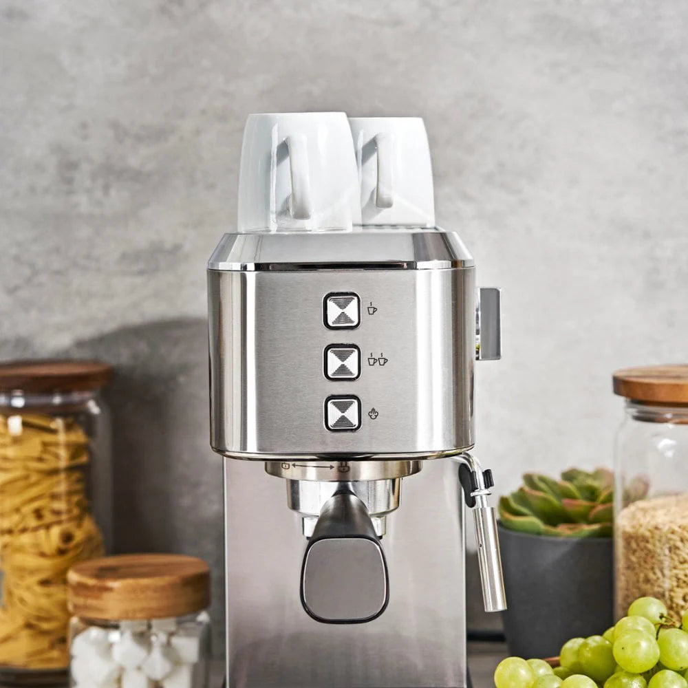 Slim Espresso Machine with 20 Bars of Pressure Stainless Steel Z692