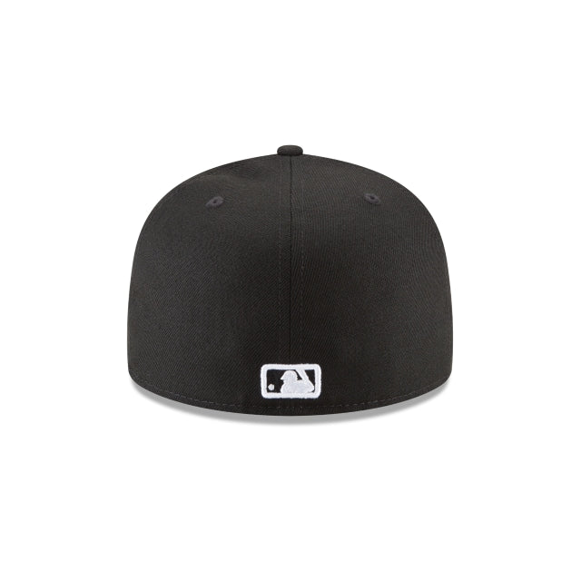 Black and White Fitted Hat J6952