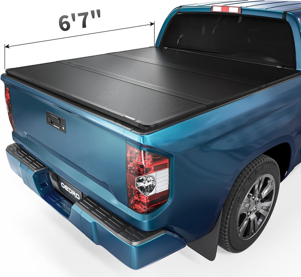 Soft Tri-Fold Truck Bed Tonneau Cover for 2014-2021 Toyota Tundra Fleetside 5.5 ft Bed U99762