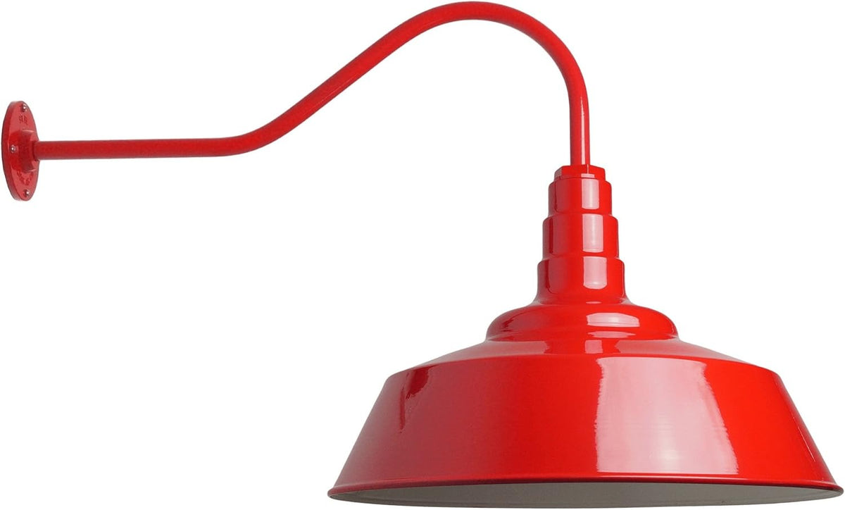 Black 20 inch Dome Barn Light S129