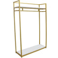 Gold Metal Clothes Rack Q508