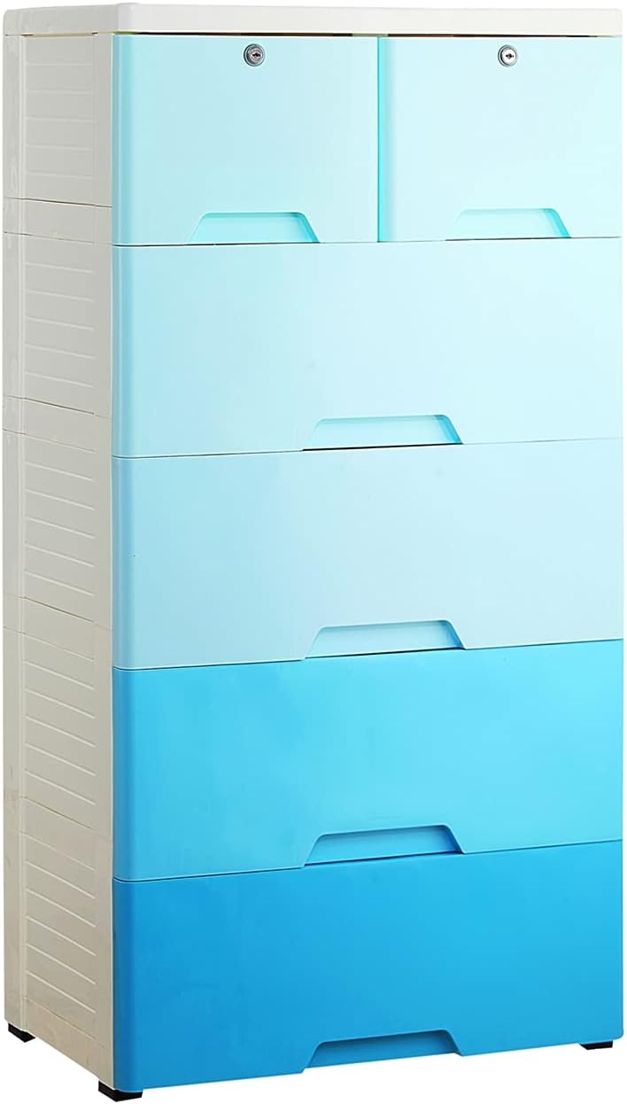 6 Drawers Plastic Dresser T17730
