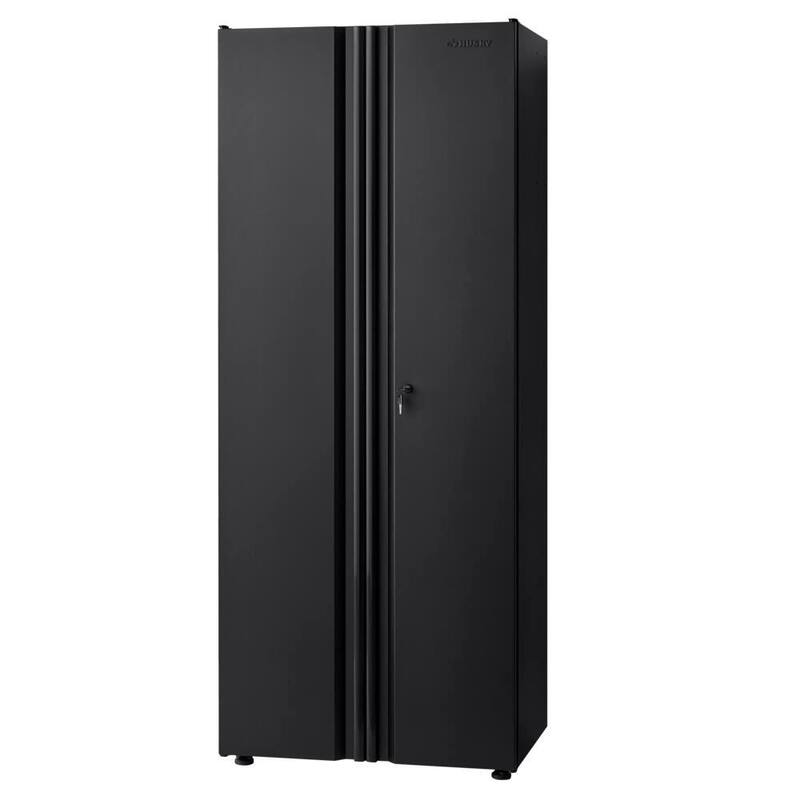 7-Piece Welded Steel Garage Storage System in Black D1076