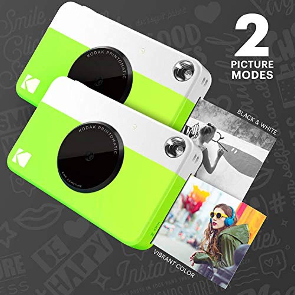 Green Instant Print Camera L7335