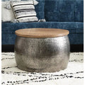 Drum Coffee Table with Storage J433489