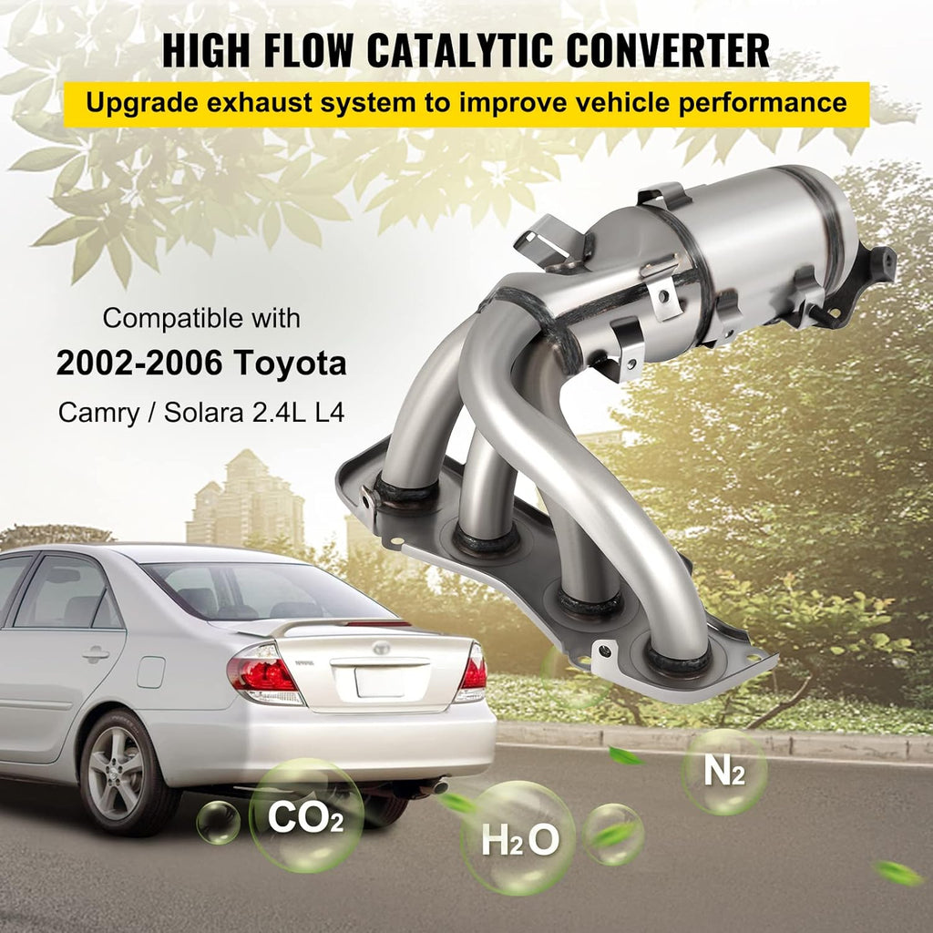 Catalytic Converter Stainless Steel with Gasket Kit Exhaust Manifold D428331